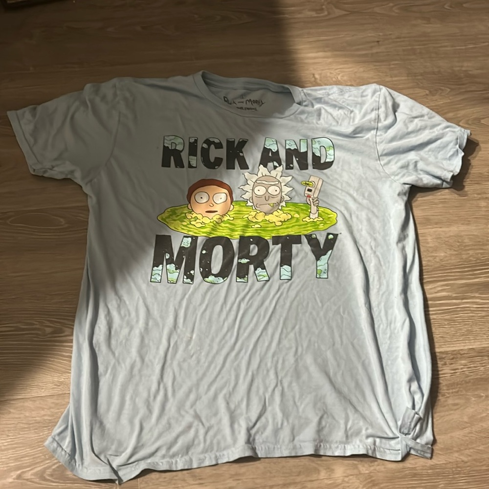 Rick and Morty large men tee